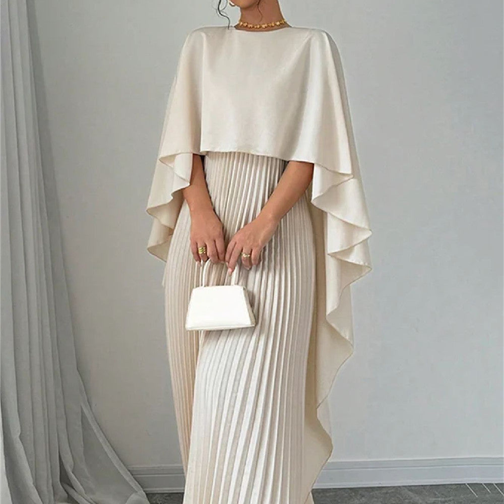 Women's Loose Batwing Sleeve Dress Fashion Casual Mid-Length Summer Dresses