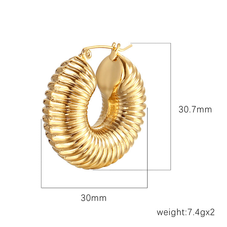 Trendy Women's Vintage Wave Earrings